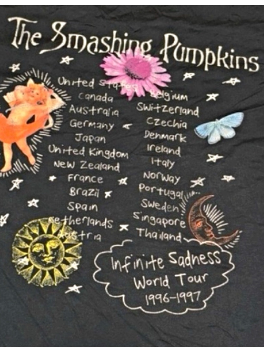 Rare DAYDREAMER Smashing Pumpkins Infinite Sadness Tee XL Vintage Style Shirt XL - Picture 8 of 9